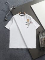 TSHIRT LV WHITE SCISSORS