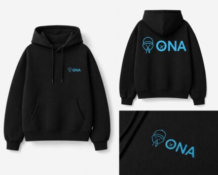 Hoodie Noir ONA Signature Streetwear
